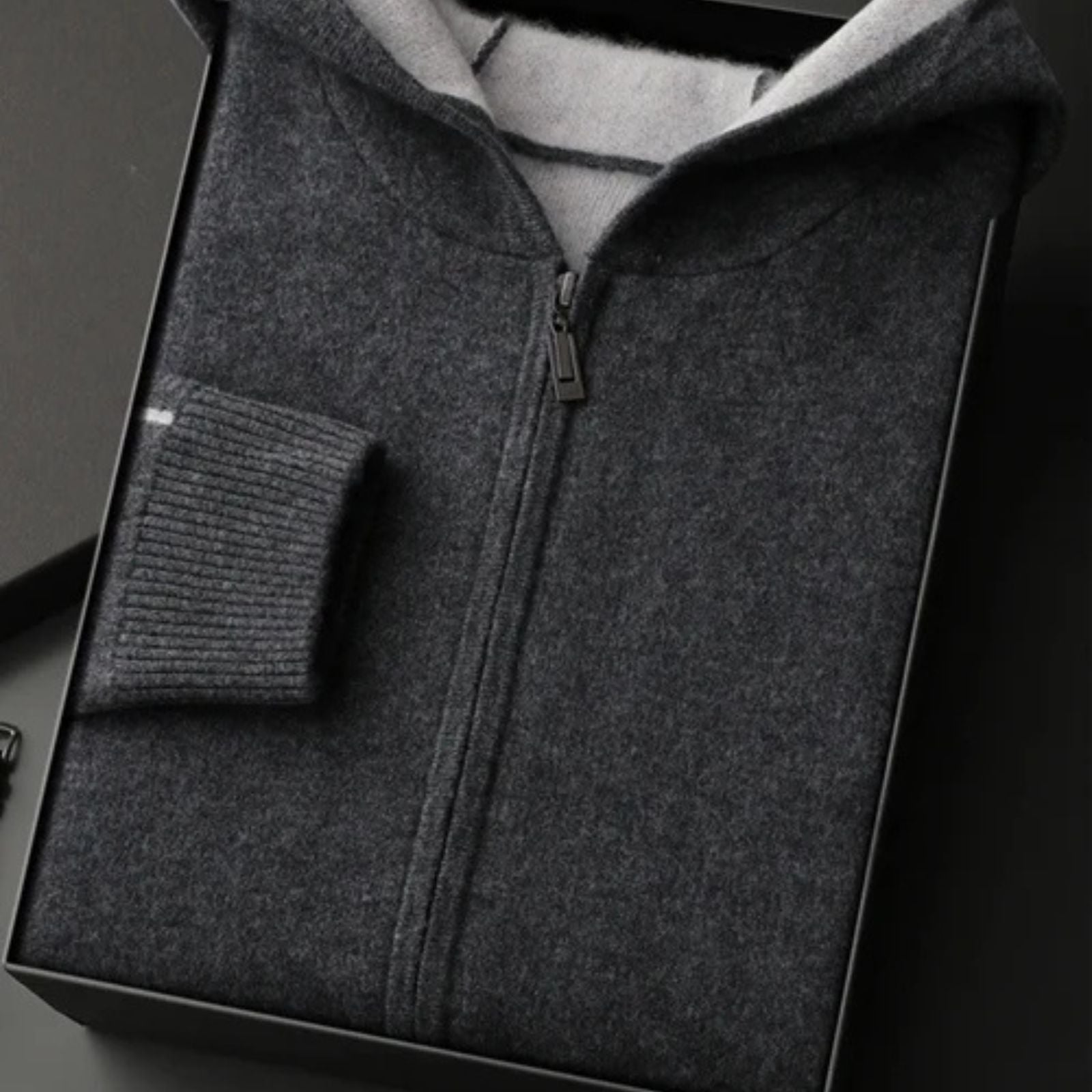 The Geneva Cashmere Zip Hoodie