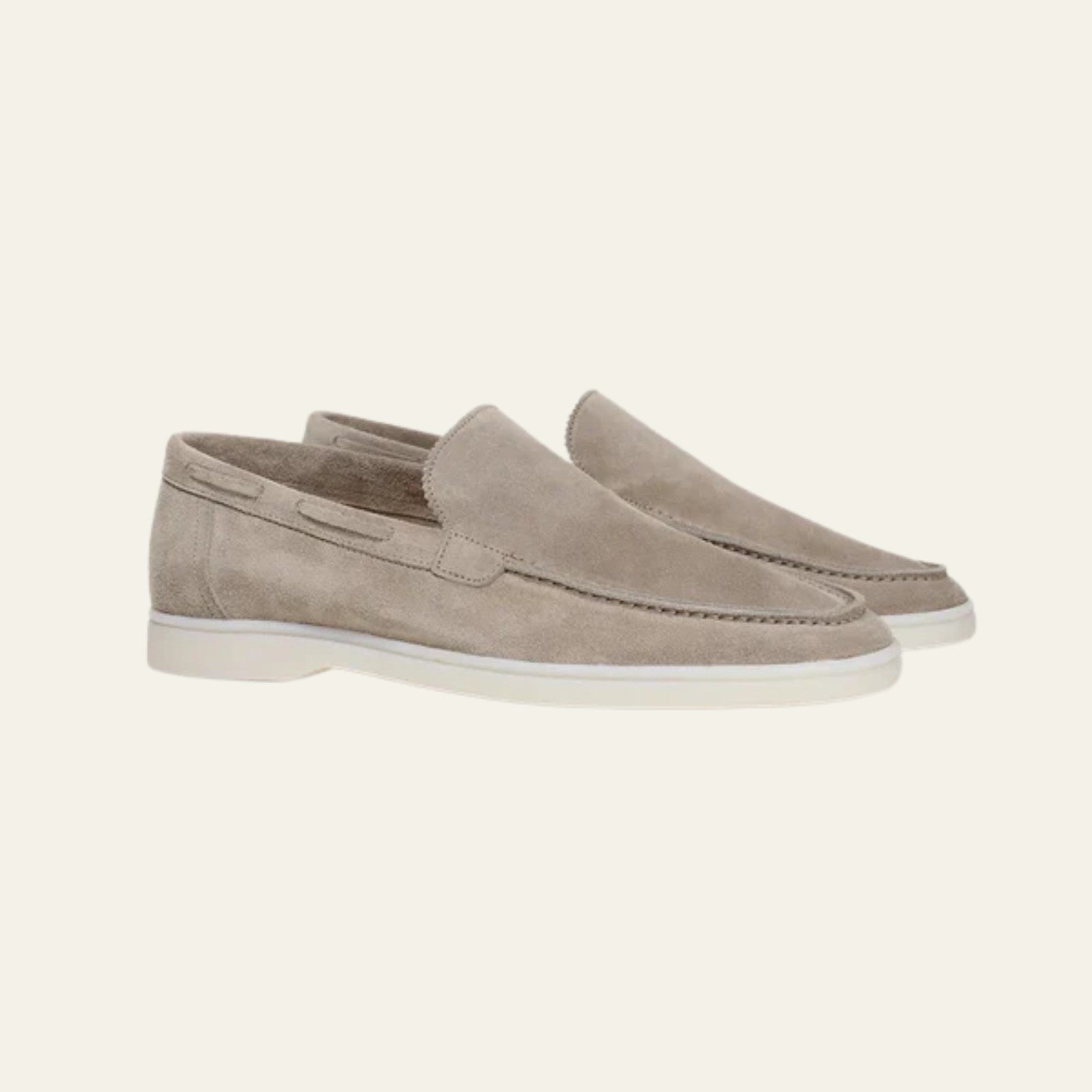 The Monaco Yacht Loafers Light Grey