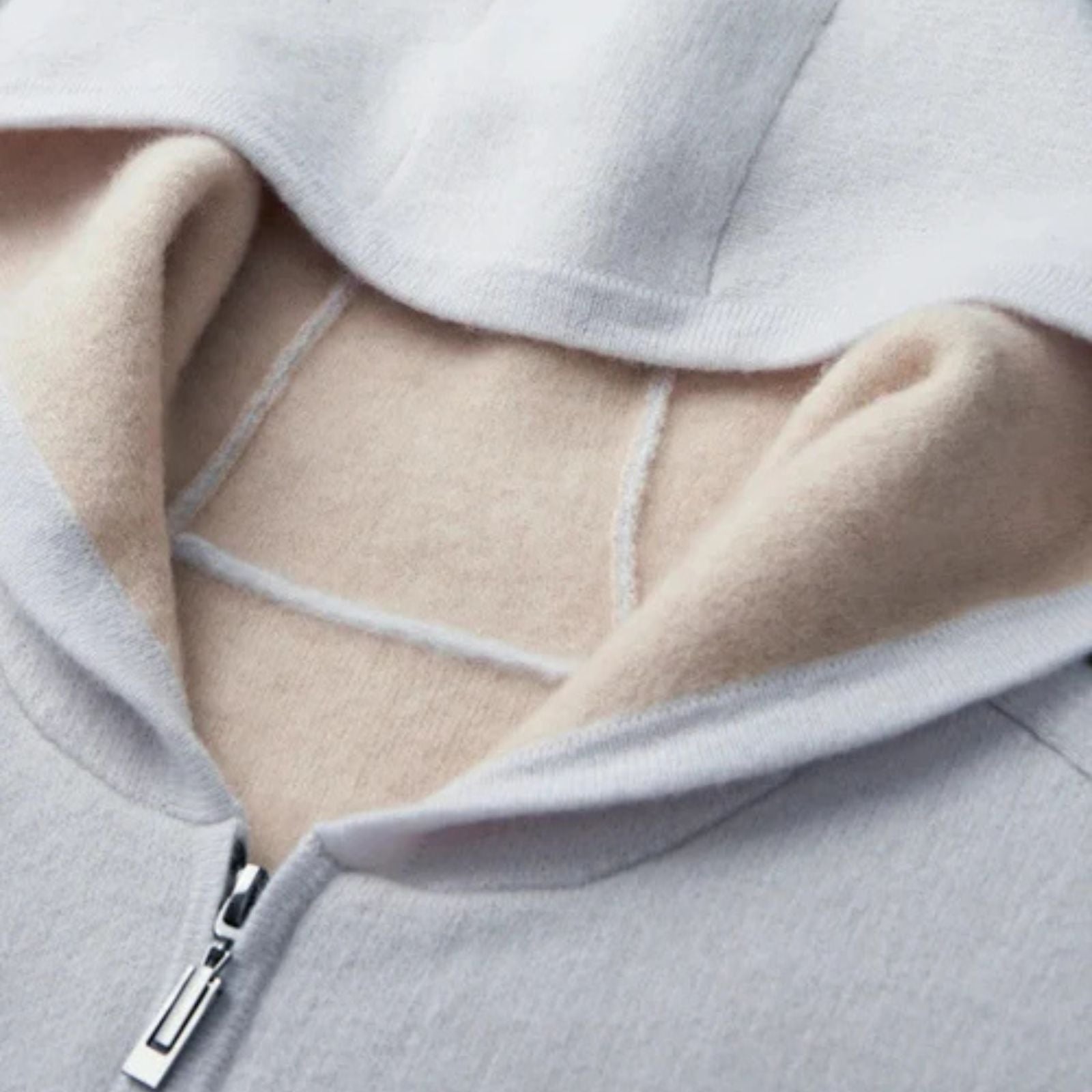 The Geneva Cashmere Zip Hoodie