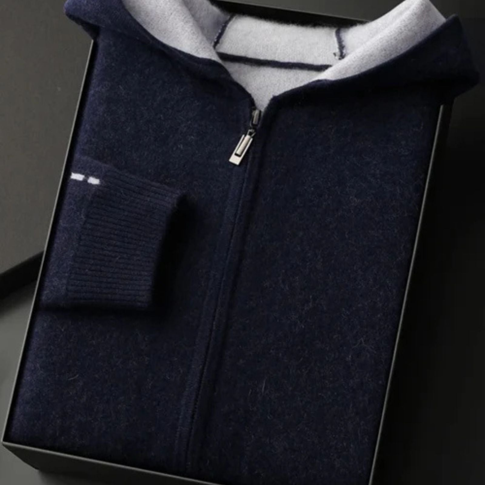 The Geneva Cashmere Zip Hoodie